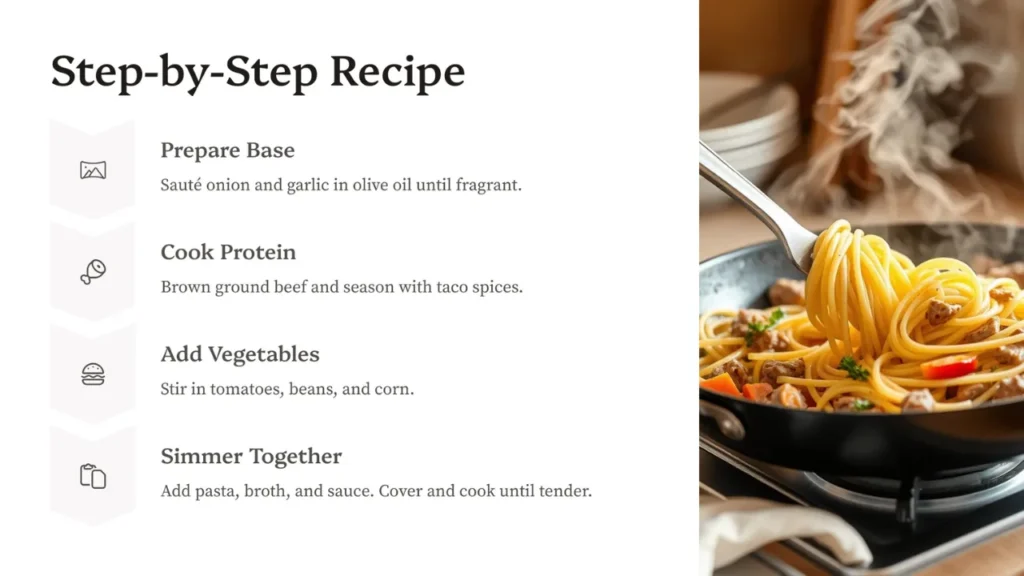 Taco Pasta Skillet
