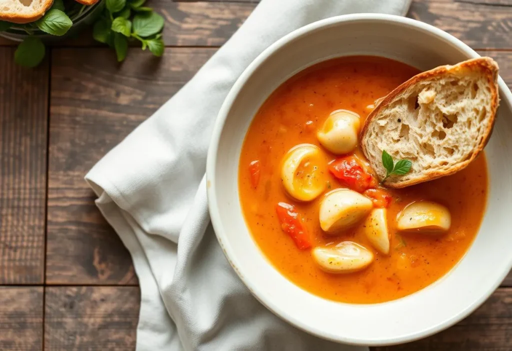 Creamy Tomato Tortellini Soup