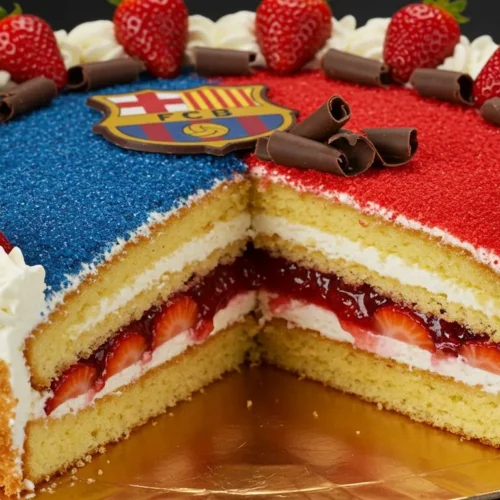 bercelona victory cake
