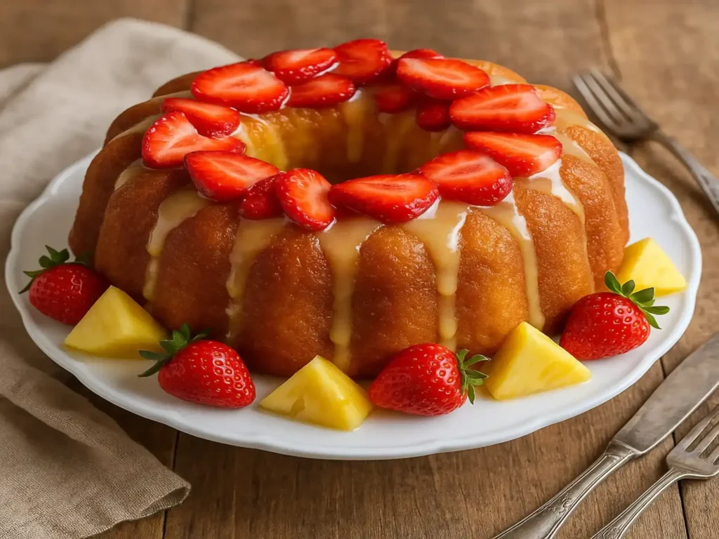 Strawberry Pineapple Pound Cake 1