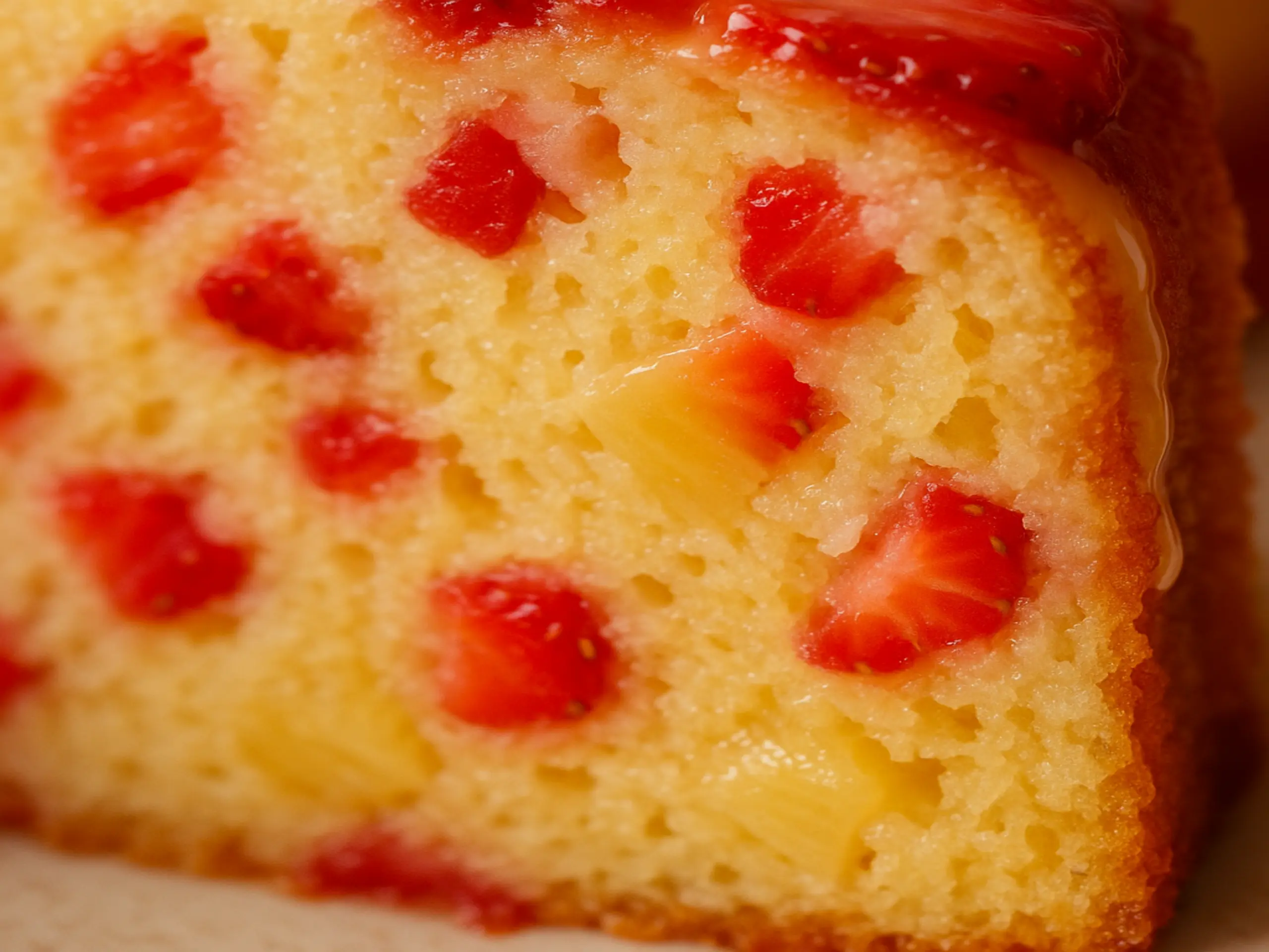 Strawberry Pineapple Pound Cake