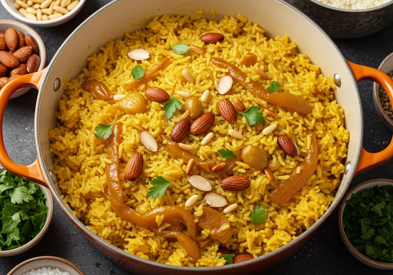Arabic Rice Pilaf with American Twist