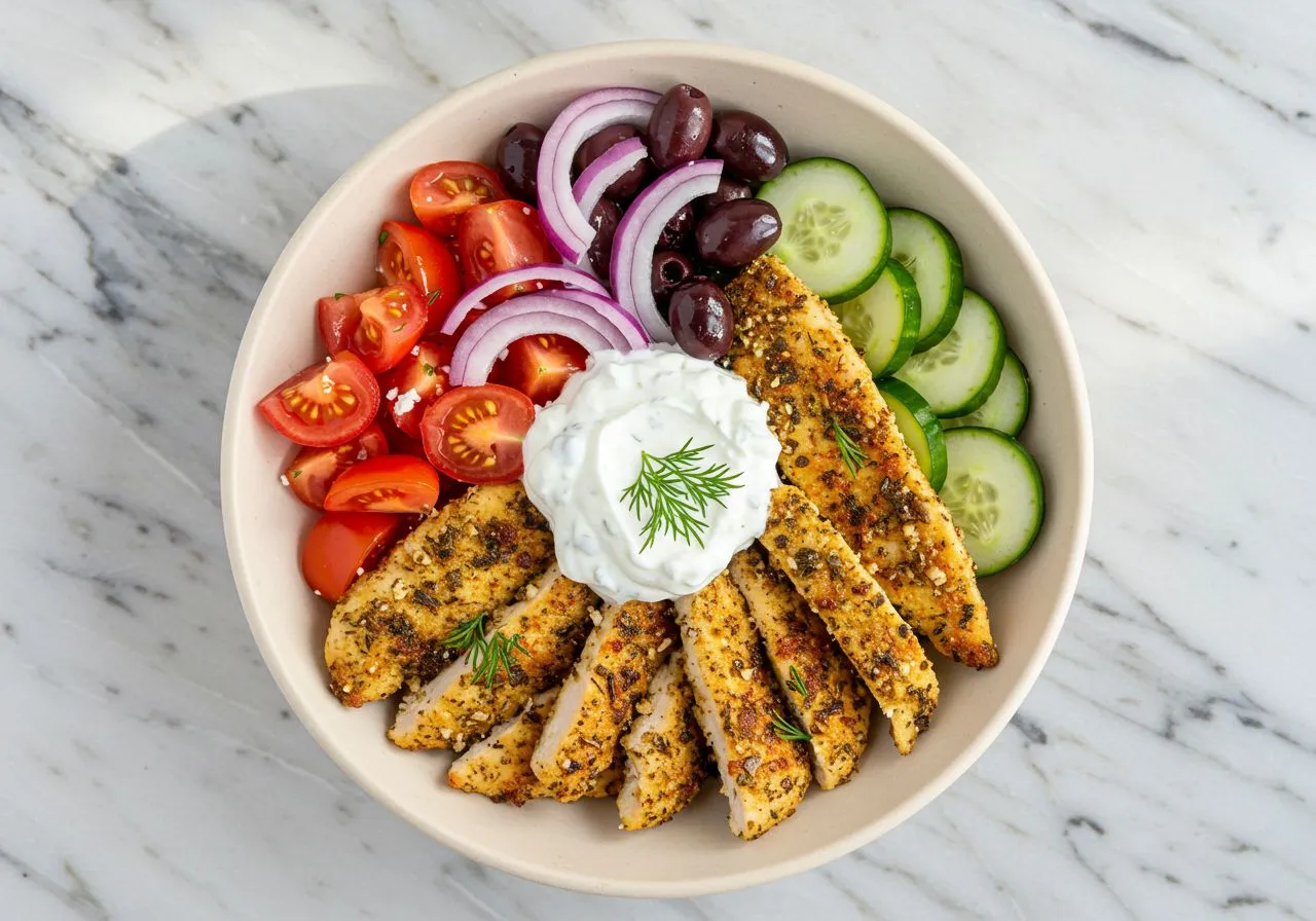 Greek Chicken Gyro Bowls (Viral TikTok Meal Prep)
